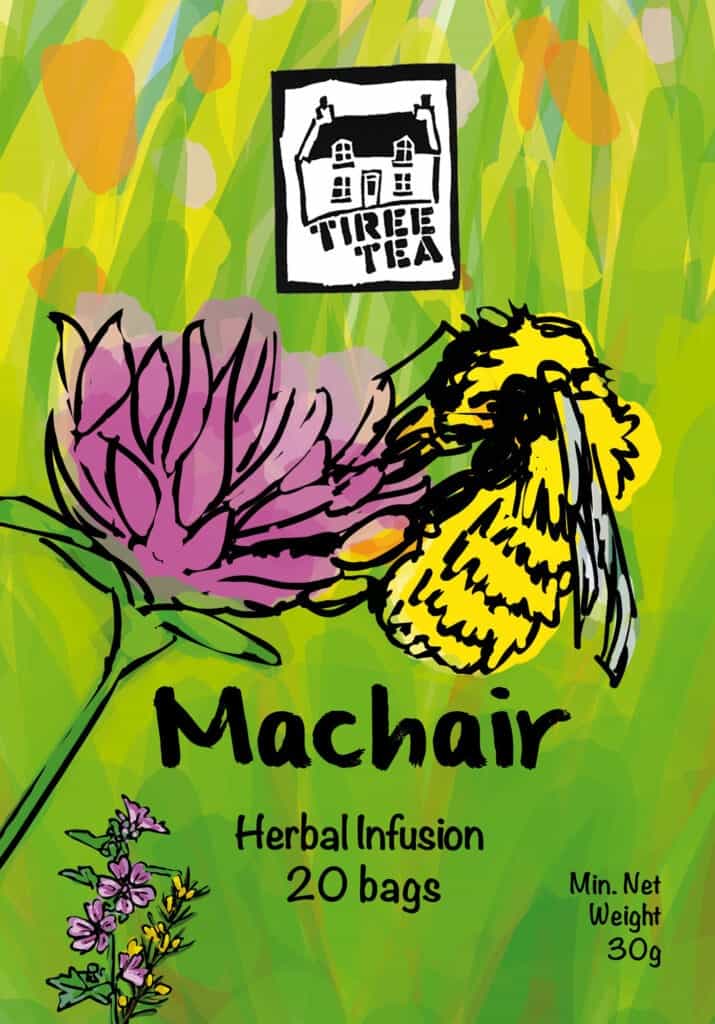 Machair is a sweet and fragrant herbal infusion. It is inspired by the expanses of machair in the Scottish islands - fertile, flower filled fields which stretch down to the shore.