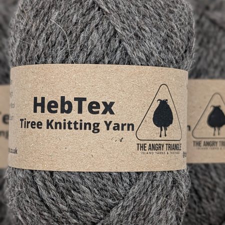 Grey Aran Knitting Yarn (HebTex - Worsted Spun)