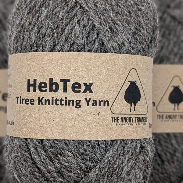Grey Aran Knitting Yarn (HebTex - Worsted Spun)