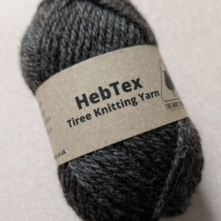 Dark Grey Aran Knitting Yarn (HebTex - Worsted Spun)