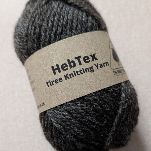 Dark Grey Aran Knitting Yarn (HebTex - Worsted Spun)